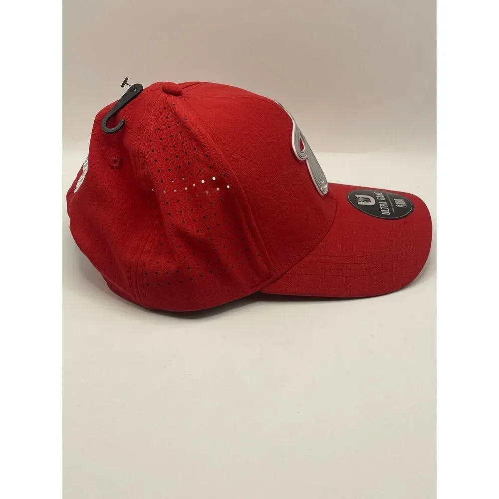 NWT Ultra Game Miami Heat NBA Logo Adjustable‎ Snapback Hat Red OSFM VGME674F
